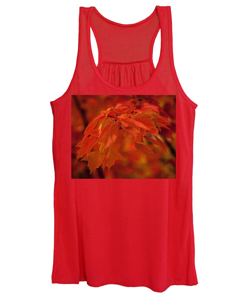 Autumn Women's Tank Top featuring the photograph Maple Leaves I by Norman Reid
