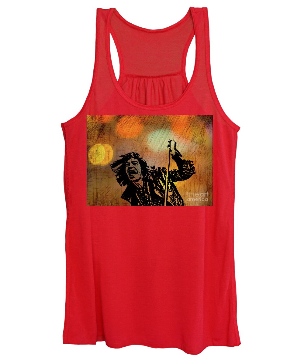Mick Jagger Women's Tank Top featuring the photograph Mick Jagger by Doc Braham