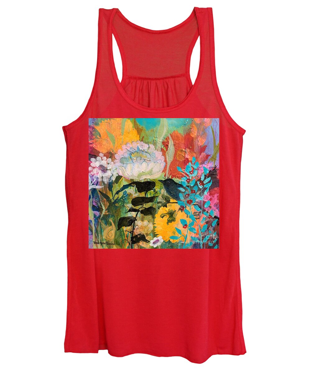 Fine Art Women's Tank Top featuring the painting Oh Glorious Day by Robin Pedrero