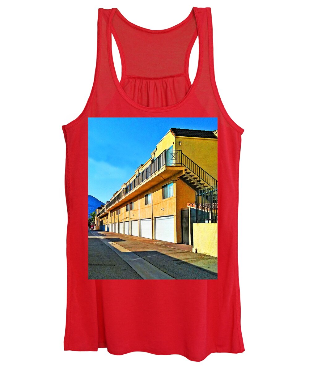 Lane Women's Tank Top featuring the photograph Pass Through Lane by Andrew Lawrence