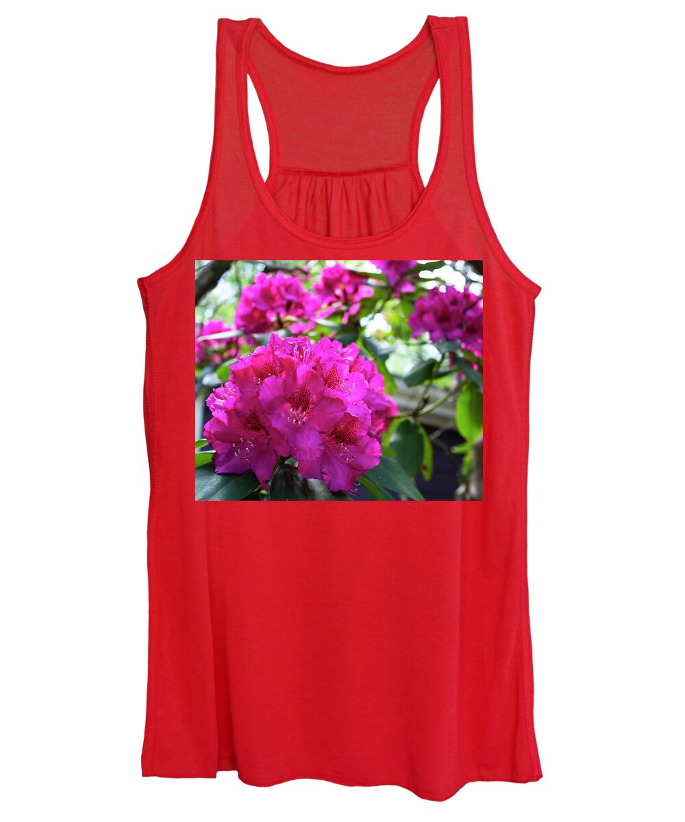 Flower Women's Tank Top featuring the photograph Rhododendron Blossom by Geoff Jewett