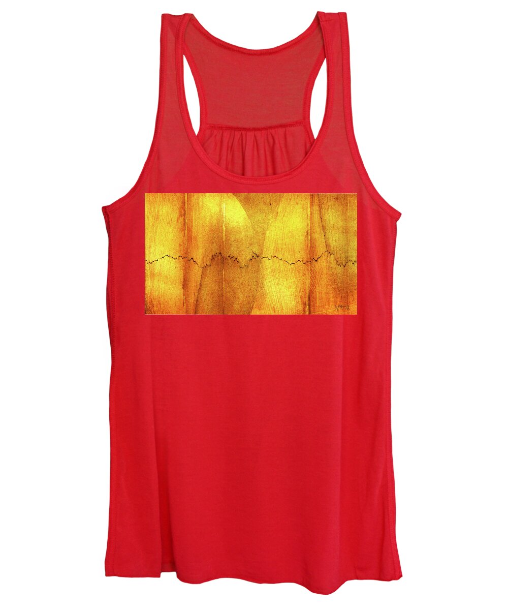 Abstract Women's Tank Top featuring the painting Rift in Time by Sannel Larson