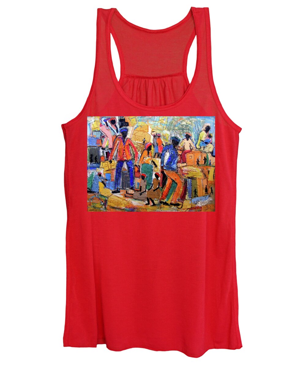  Women's Tank Top featuring the painting She Called Me by Eli Kobeli