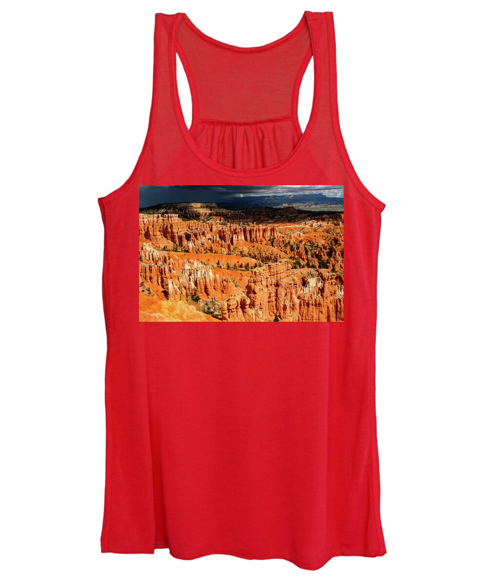 Bryce Women's Tank Top featuring the photograph Distant Thunder - Bryce Canyon National Park. Utah by Earth And Spirit