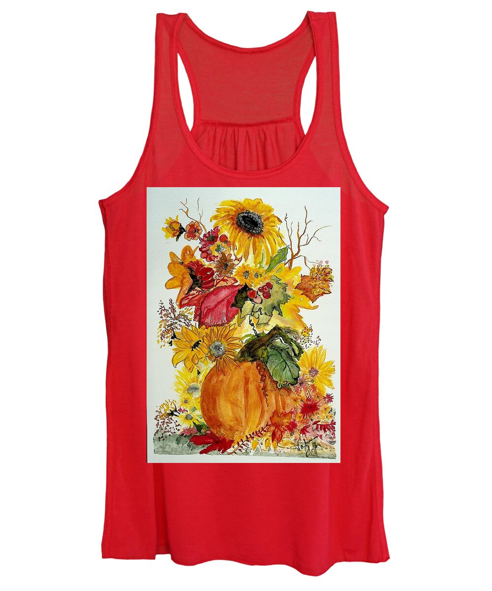Sunflowers Women's Tank Top featuring the painting van Gogh's got nothing by Valerie Shaffer