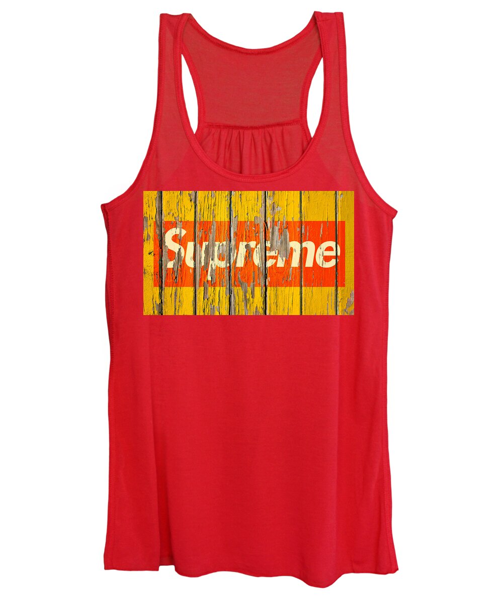 Supreme Vintage Logo on Old Wall Women's Tank Top by Design Turnpike -  Instaprints