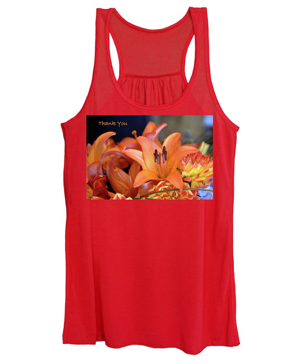  Women's Tank Top featuring the photograph Thank You Lily by Bonnie Colgan