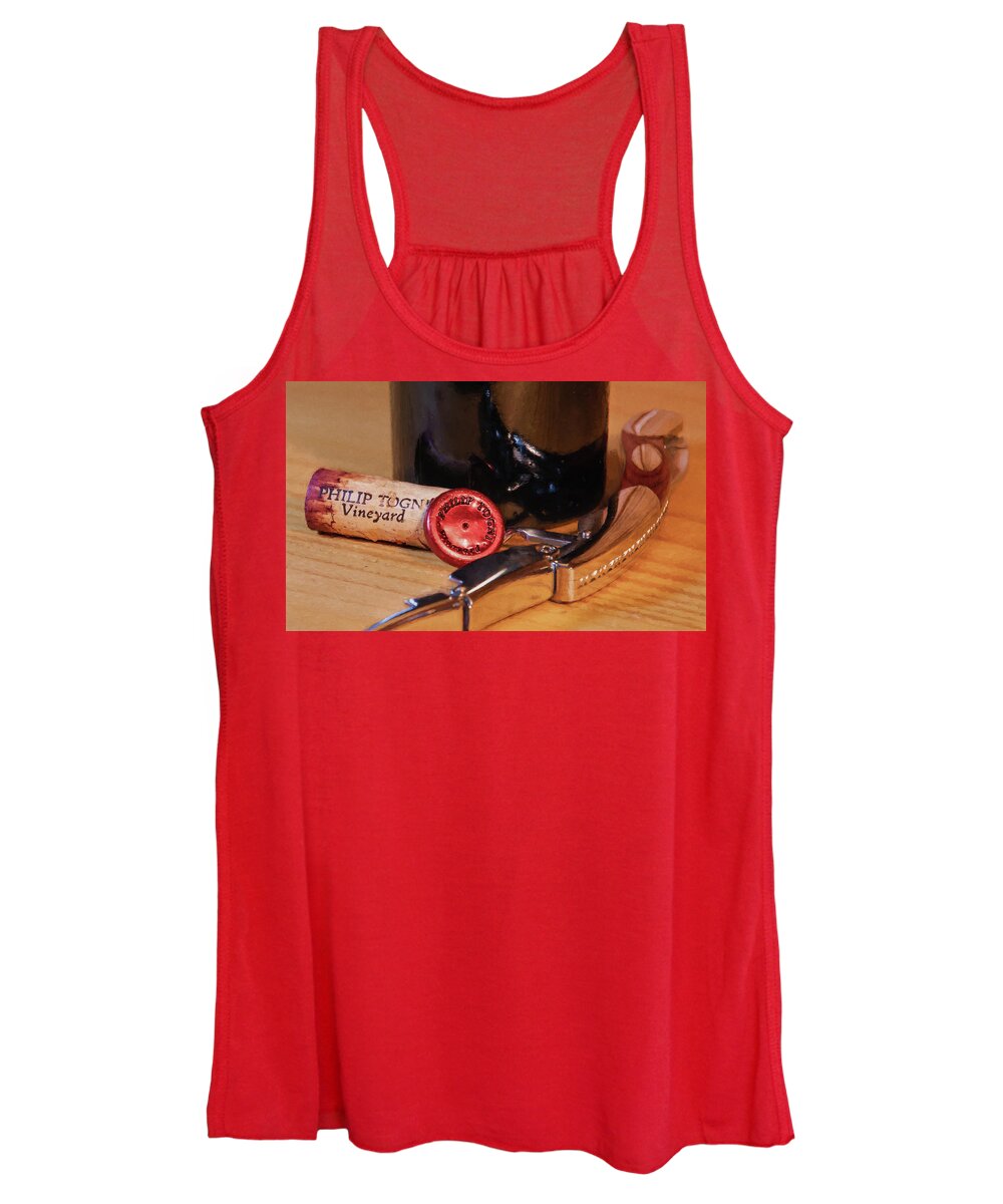 Cabernet Sauvignon Women's Tank Top featuring the photograph Togni Wine 2 by David Letts