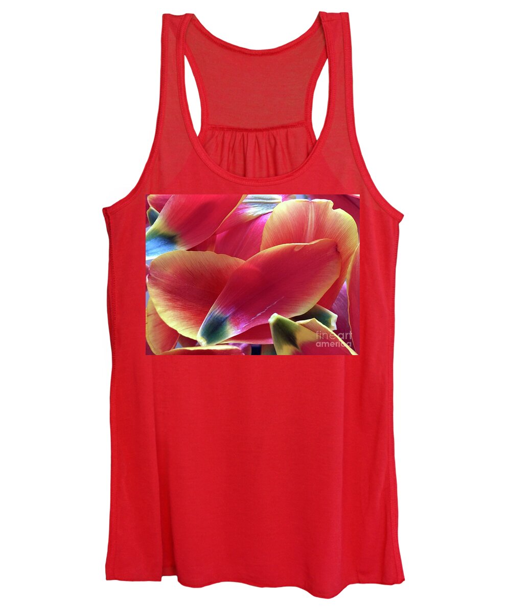 Composition Women's Tank Top featuring the photograph Tulip Series 1-2 by J Doyne Miller
