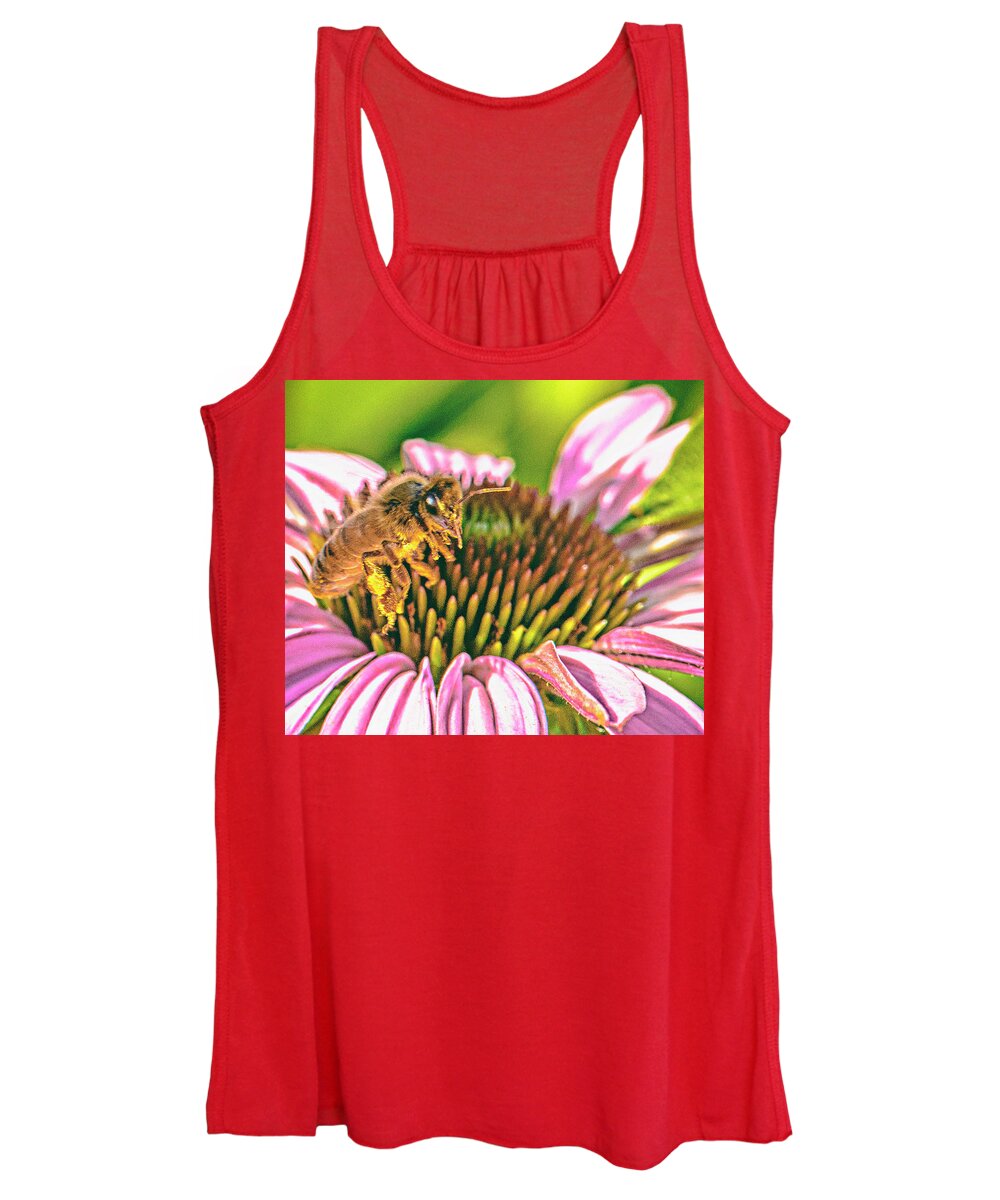 Honey Bee Women's Tank Top featuring the photograph Untitled_hbe by Paul Vitko