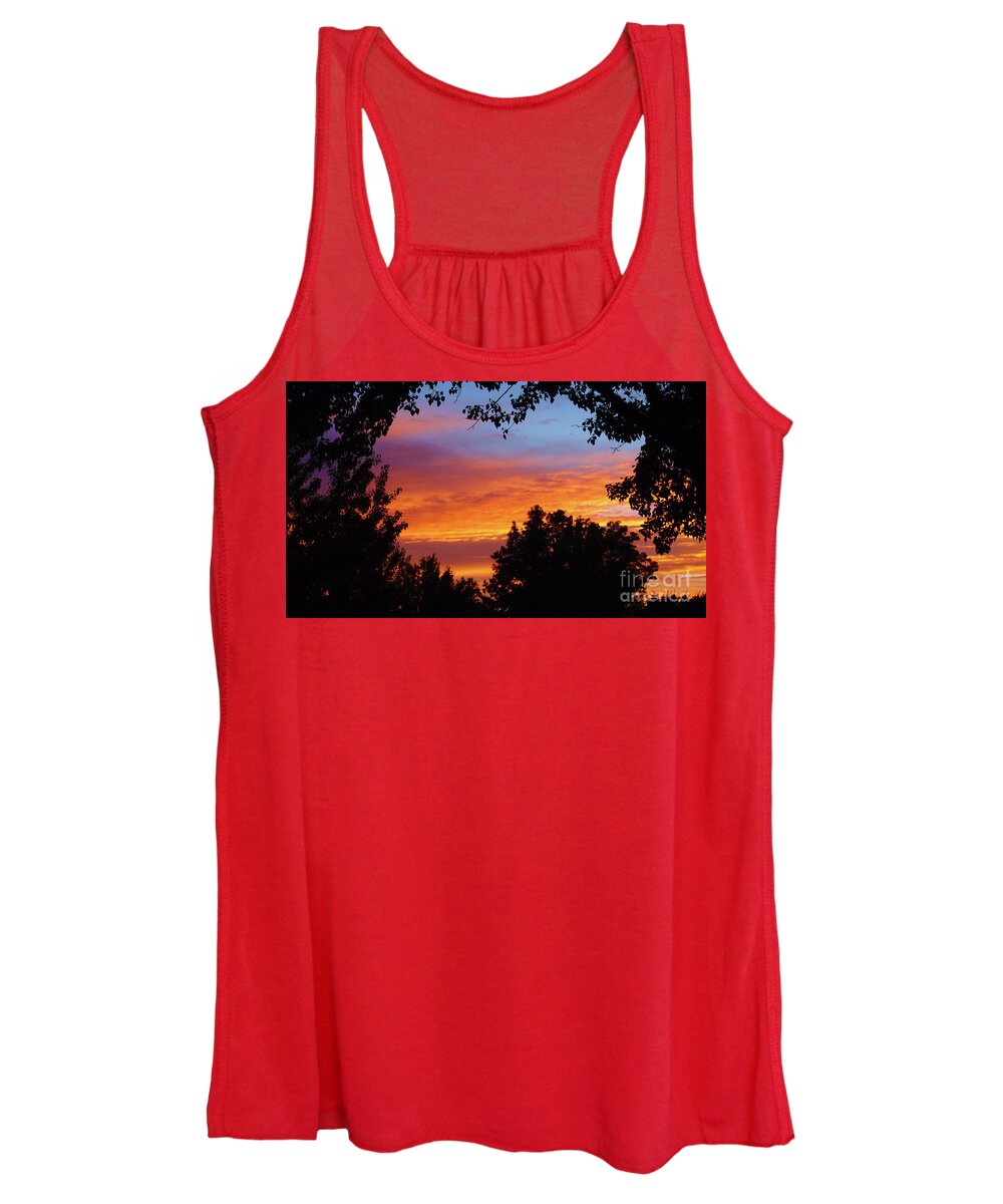 Sunset Women's Tank Top featuring the photograph Utah Sunset by Steve Mitchell