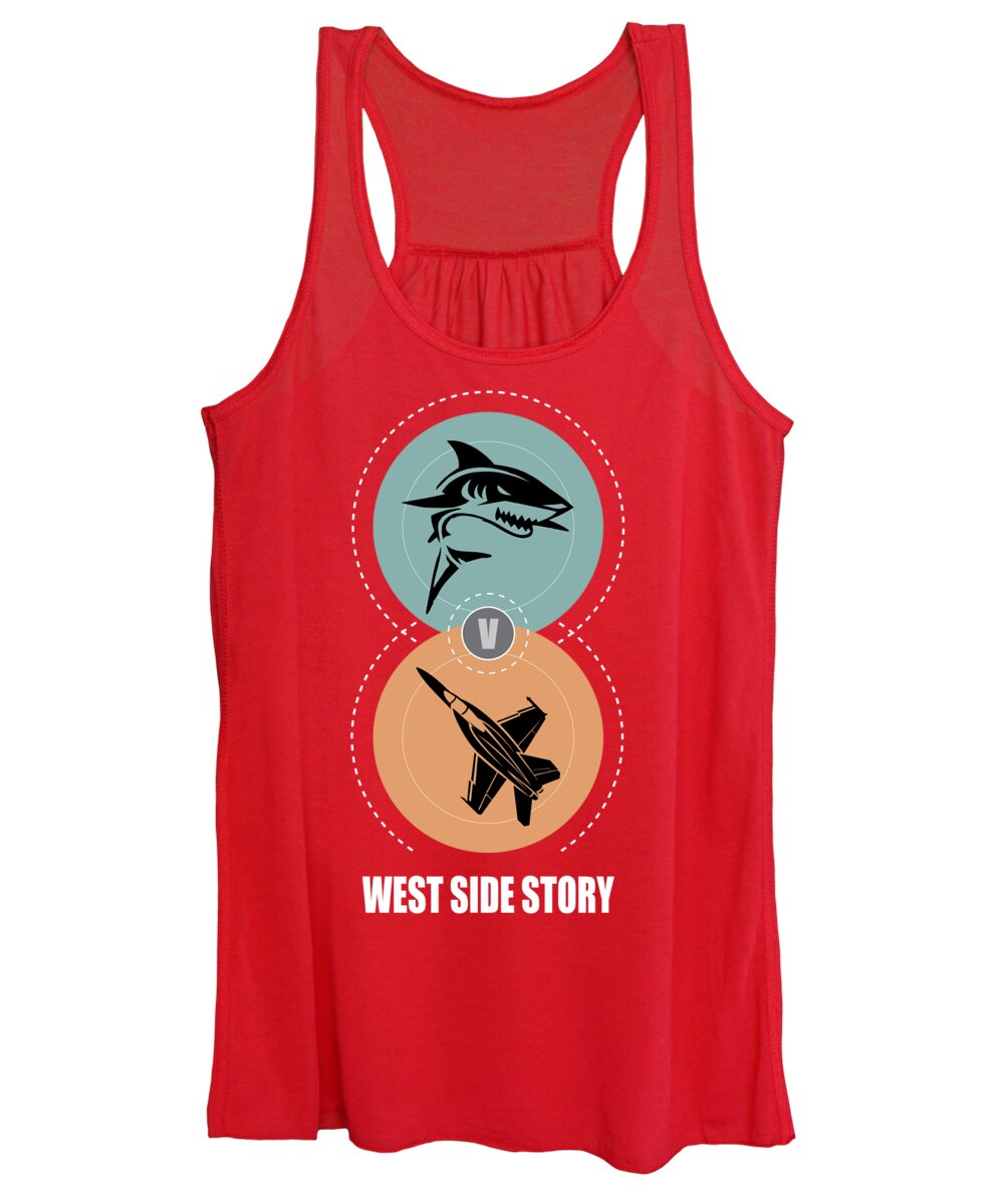 Movie Poster Women's Tank Top featuring the digital art West Side Story - Alternative Movie Poster by Movie Poster Boy