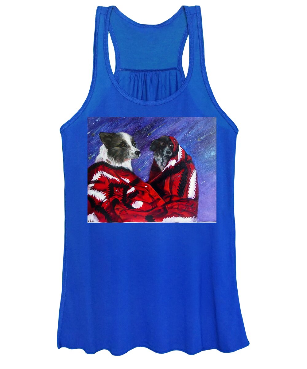 Surreal Women's Tank Top featuring the painting Bro and Tracy #1 by Sherry Strong