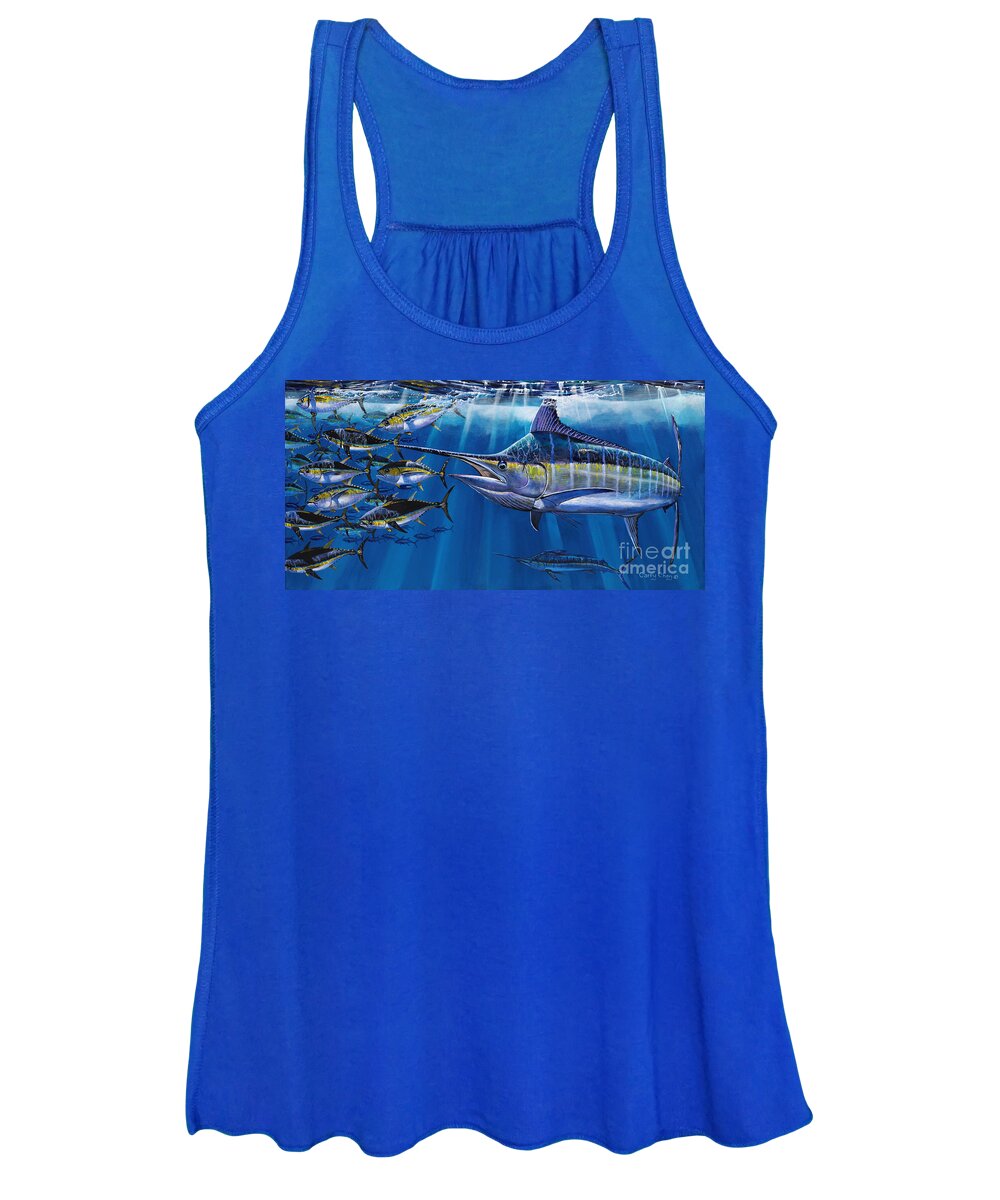Marlin Women's Tank Top featuring the painting Agressor Off00140 by Carey Chen