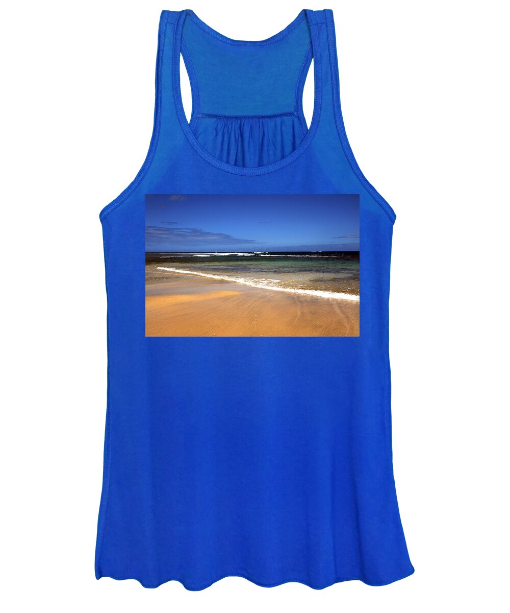 Landscape Women's Tank Top featuring the photograph Beach of Gold by Richard Gehlbach