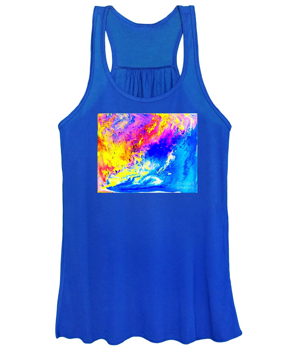 Weather Women's Tank Top featuring the mixed media Beautiful weather by Pauli Hyvonen
