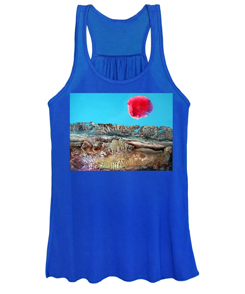 Decalcomania Women's Tank Top featuring the painting Bogomil Sunrise 2 by Otto Rapp