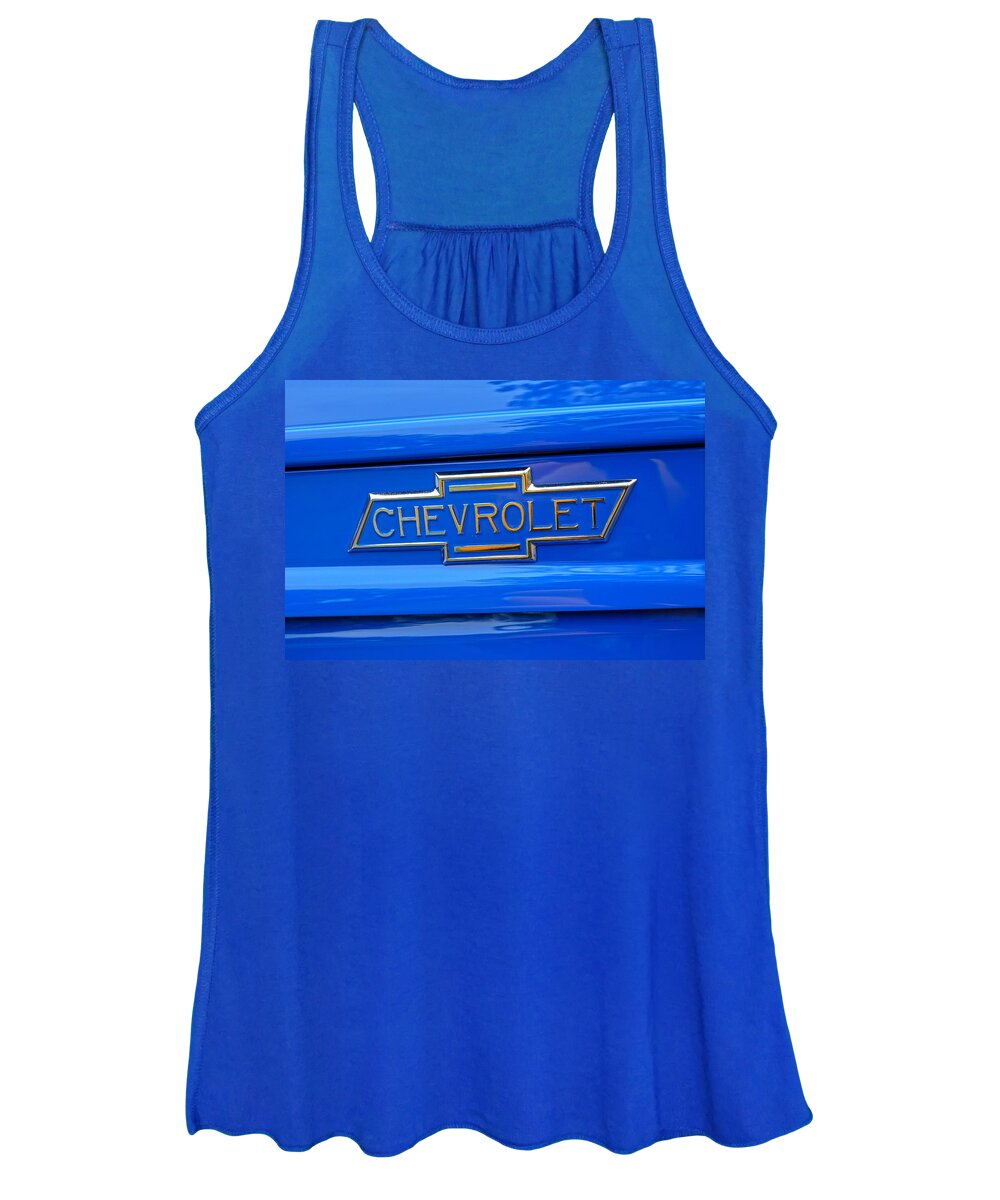 Chevrolet Women's Tank Top featuring the photograph Chevrolet Emblem by Alan Hutchins