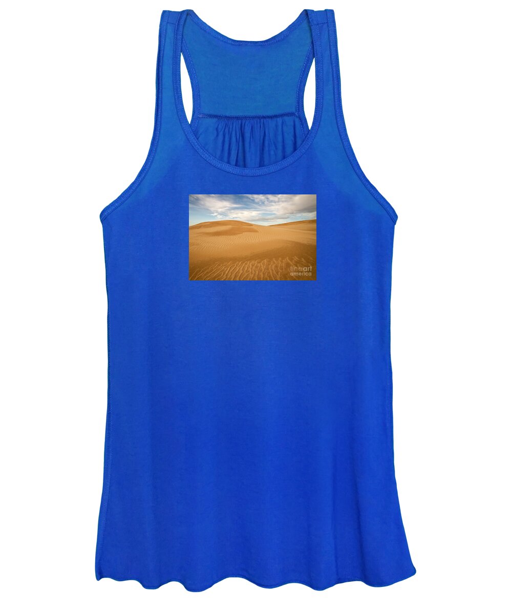 San Luis Obispo County Women's Tank Top featuring the photograph Dunescape by Alice Cahill