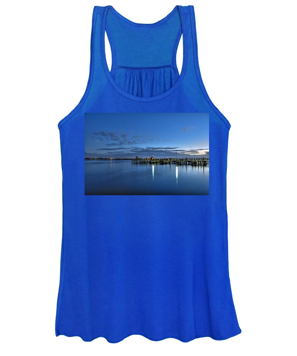 Manatee County Women's Tank Top featuring the photograph Early Morning Manatee River by Jonathan Sabin