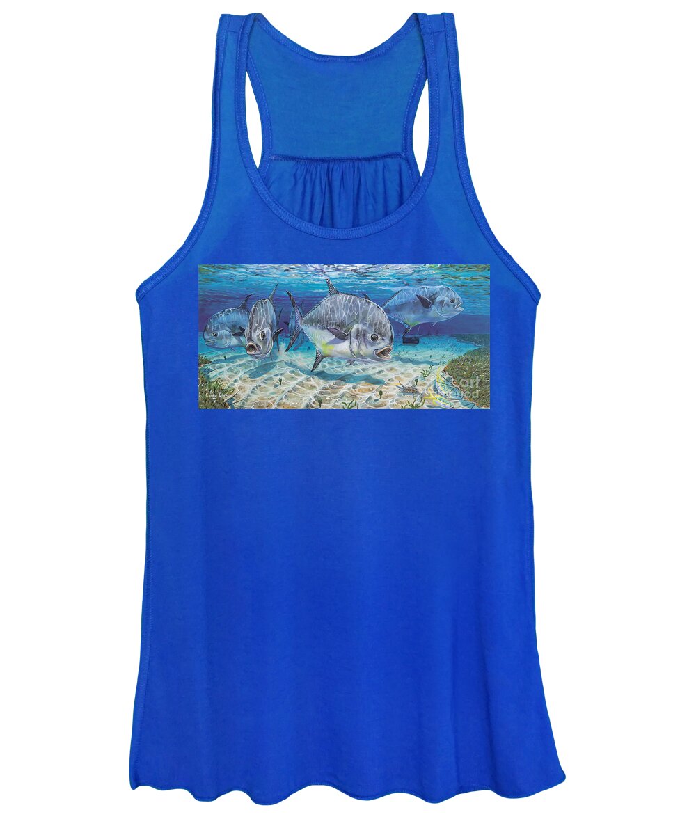 Permit Women's Tank Top featuring the painting Passing Through In009 by Carey Chen