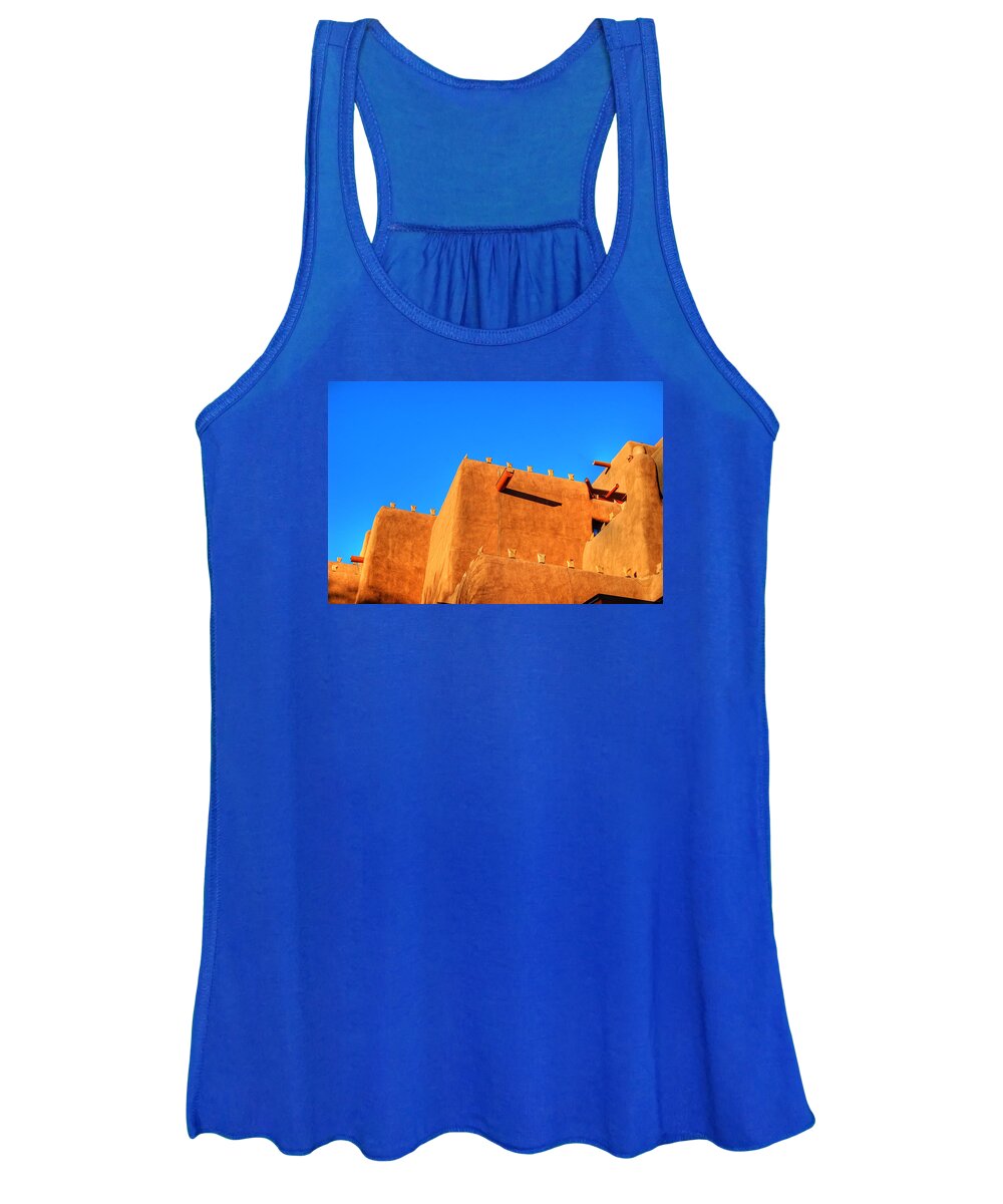 Santa Fe Women's Tank Top featuring the photograph Santa Fe Adobe by Bill Hamilton