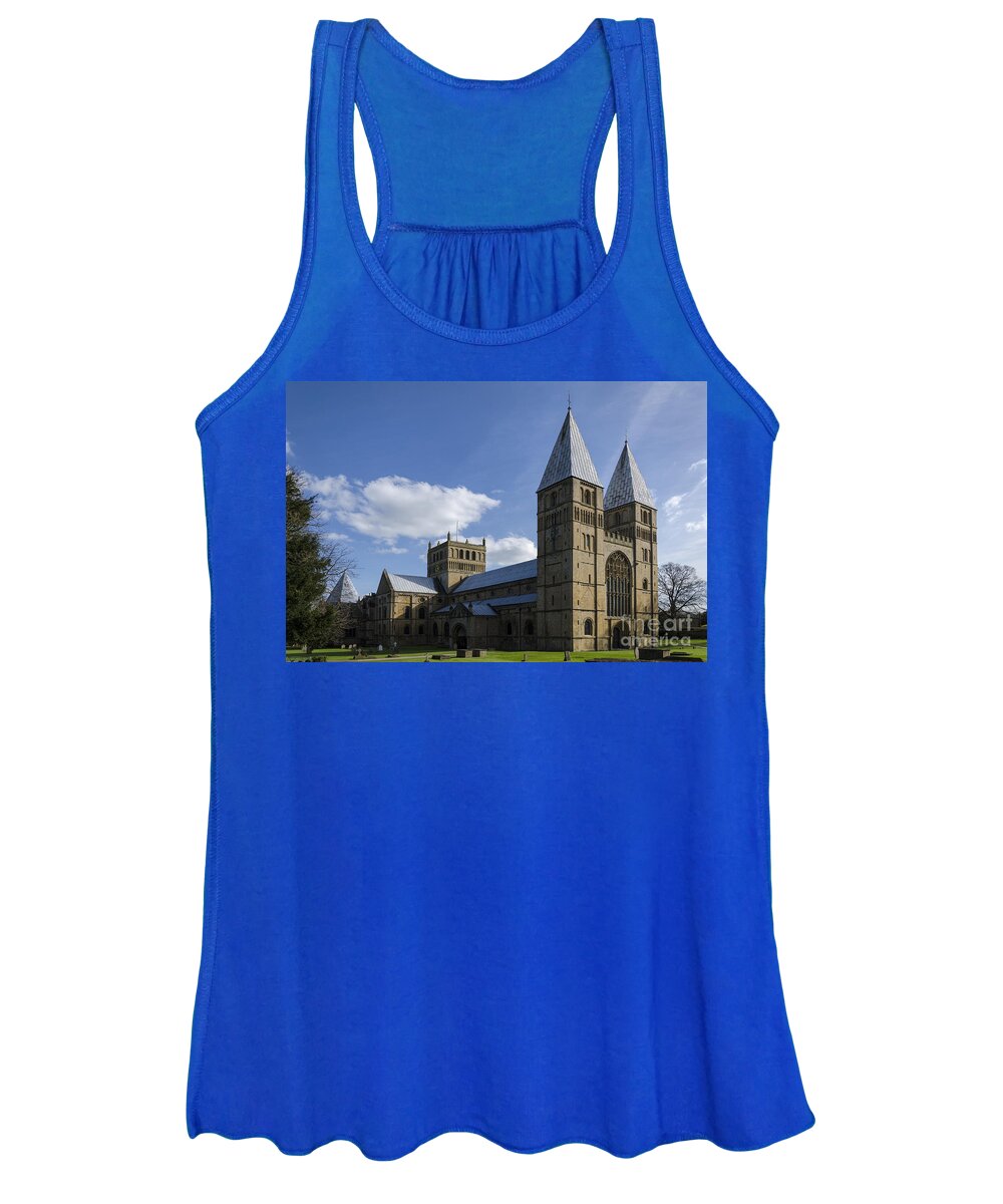 Southwell Minster Women's Tank Top featuring the photograph Southwell Minster - north west by Steev Stamford
