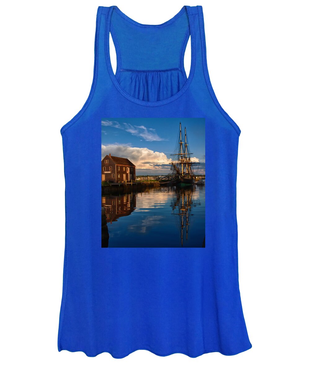 Landmark Women's Tank Top featuring the photograph Storm clearing Friendship by Jeff Folger