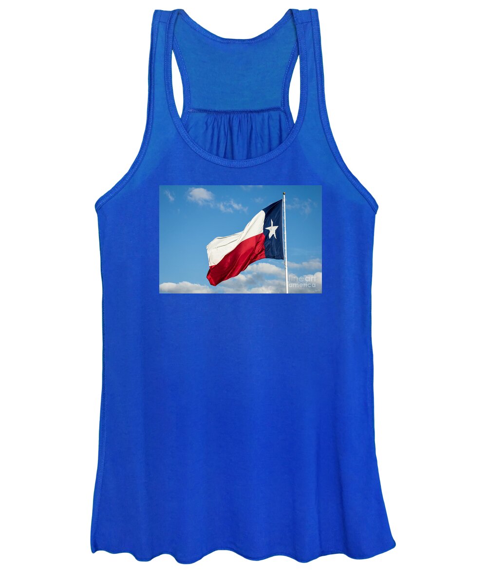Texas State Flag Women's Tank Top featuring the photograph State Flag of Texas by Imagery by Charly