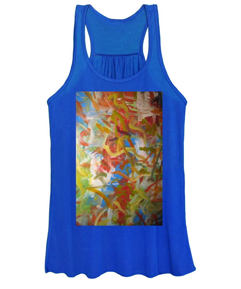 Nature Women's Tank Top featuring the painting Untitled #6 by Steven Miller