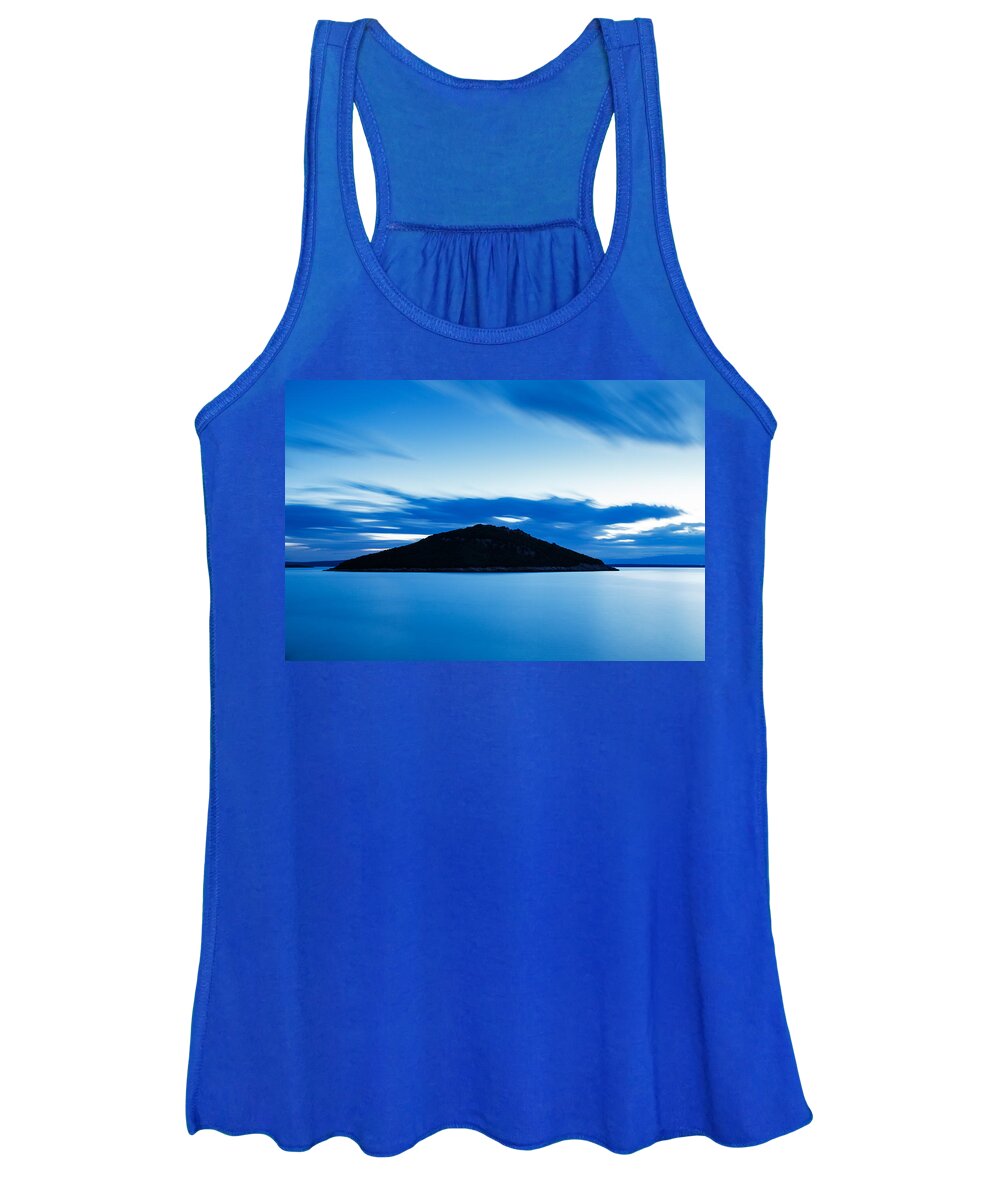 Losinj Women's Tank Top featuring the photograph Veli Osir Island at dawn by Ian Middleton