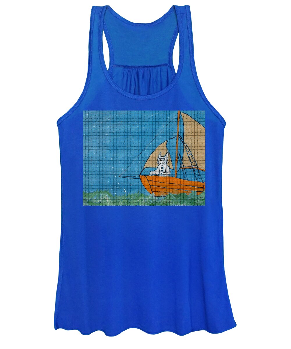 Boats Women's Tank Top featuring the painting Where The Wild Things Roam by Robert Margetts