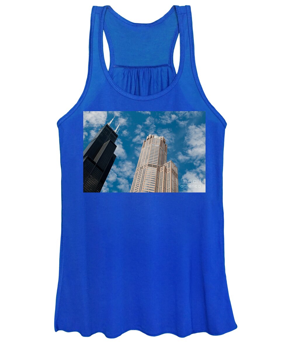 Chicago Downtown Women's Tank Top featuring the photograph Willis Tower by Dejan Jovanovic