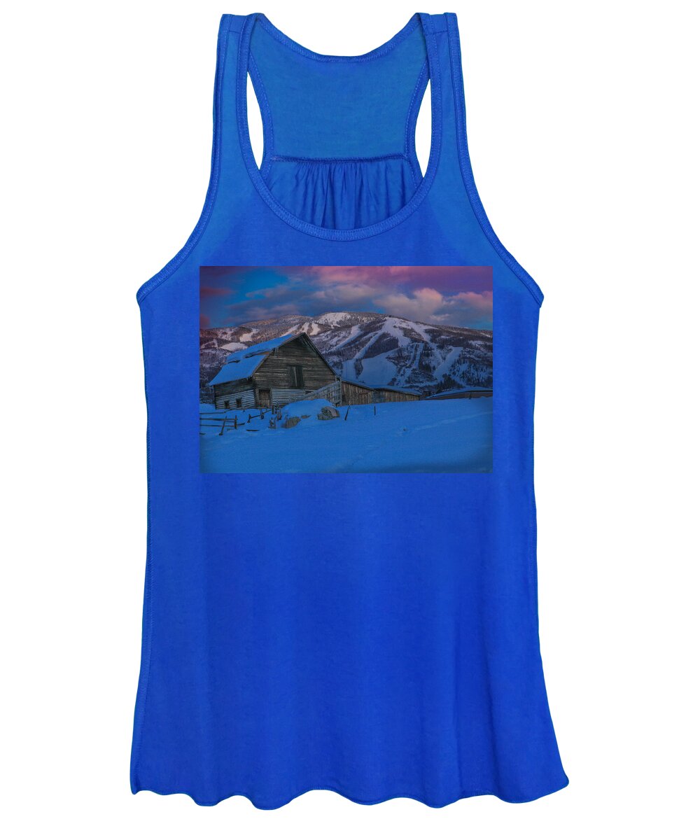 Steamboat Springs Women's Tank Top featuring the photograph Winter's Touch by Kevin Dietrich