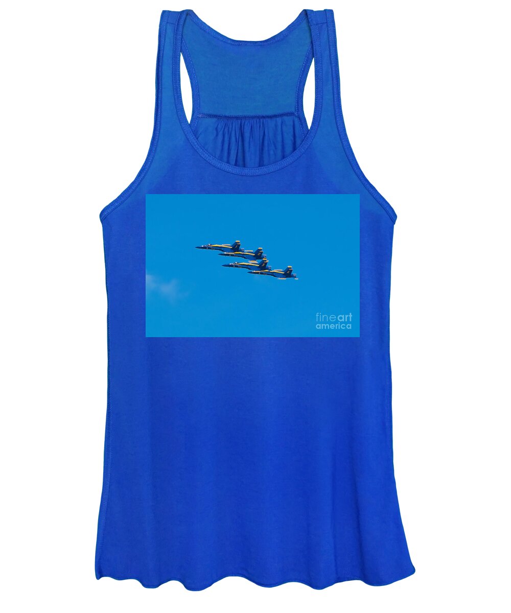 Blue Angels Women's Tank Top featuring the photograph Blue Angels by Mark Dodd
