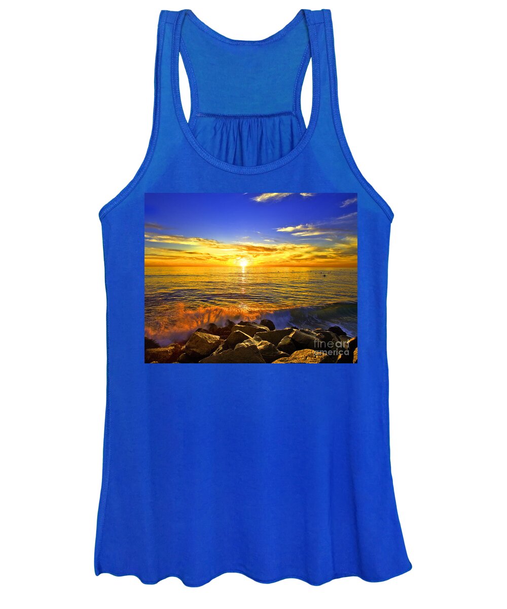 Sunset Women's Tank Top featuring the photograph California Sunset by Daniel Knighton