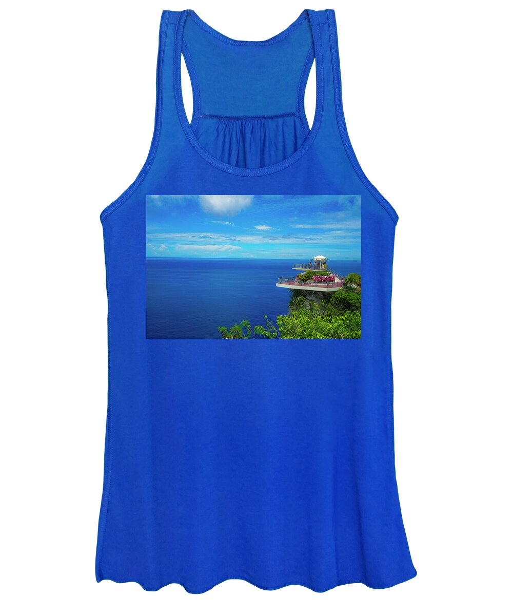 Usa Women's Tank Top featuring the photograph Guam Lovers Point #1 by Street Fashion News