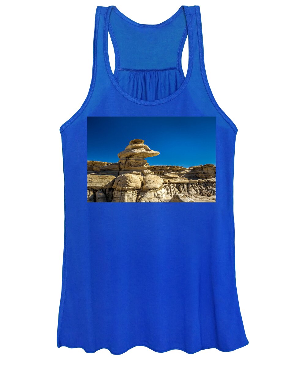 New Mexico Women's Tank Top featuring the photograph Bisti Badlands #2 by Ron Pate