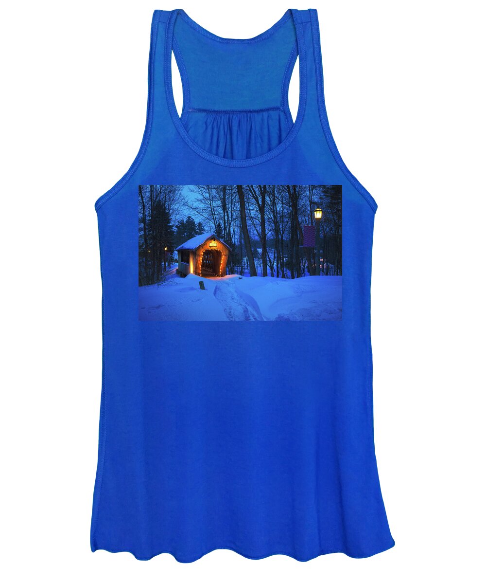 Canon Women's Tank Top featuring the photograph Tannery Hill Bridge #2 by Robert Clifford