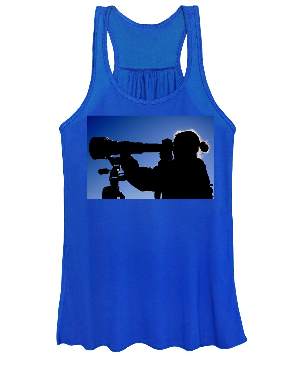 Camera Women's Tank Top featuring the digital art Camera #4 by Super Lovely
