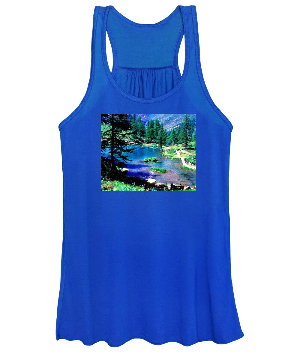 Jigsaw Puzzle Women's Tank Top featuring the photograph A Bit of Heaven by Carole Gordon