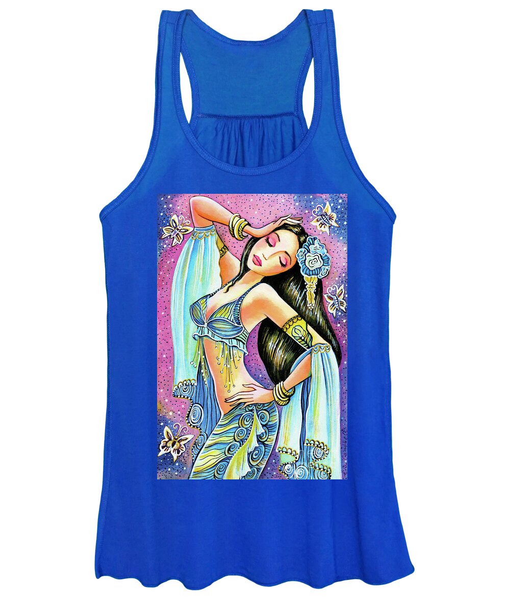Belly Dancer Women's Tank Top featuring the painting Amrita by Eva Campbell