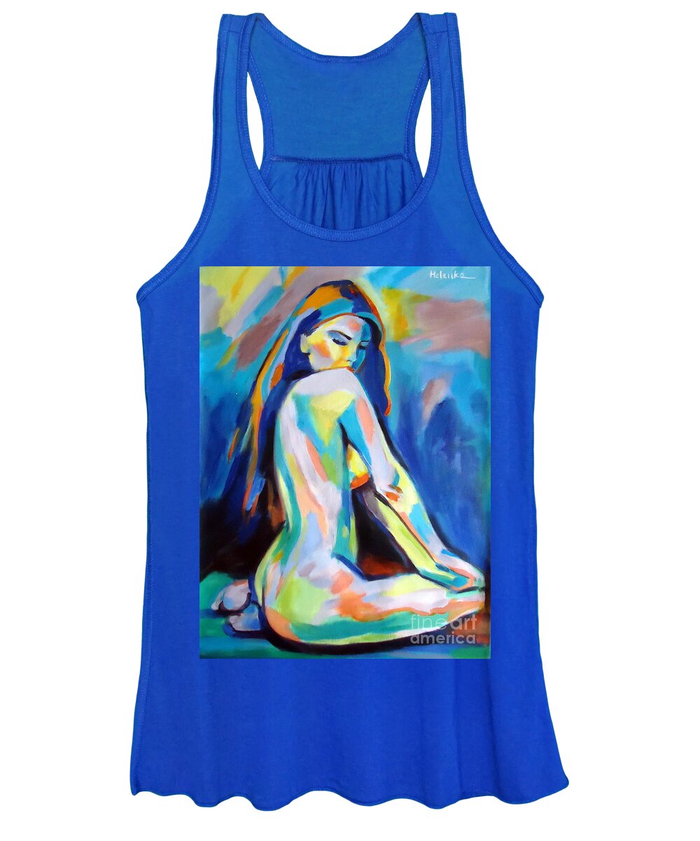Nude Figures Women's Tank Top featuring the painting Belle by Helena Wierzbicki