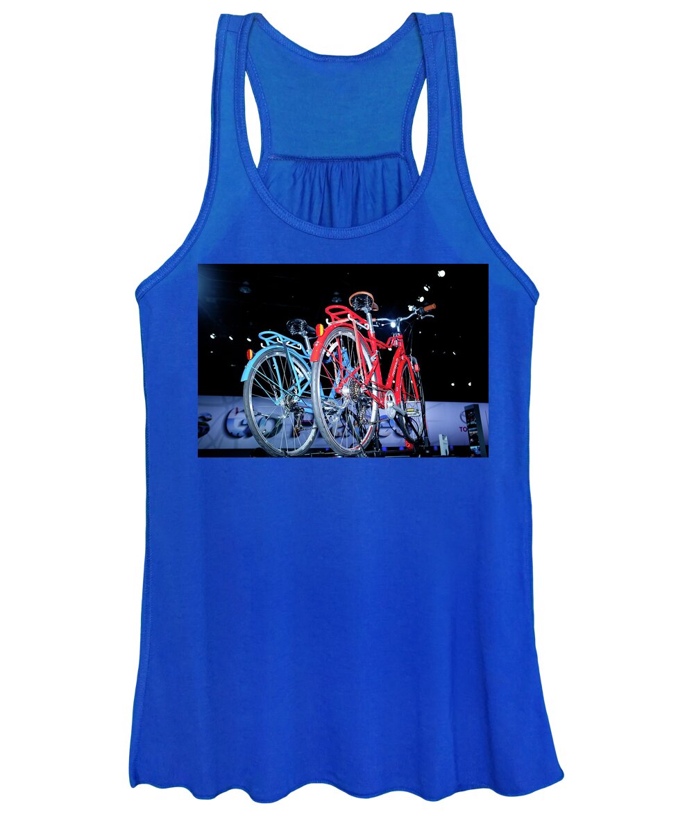 Bicycles Women's Tank Top featuring the photograph Bikes by Rich S
