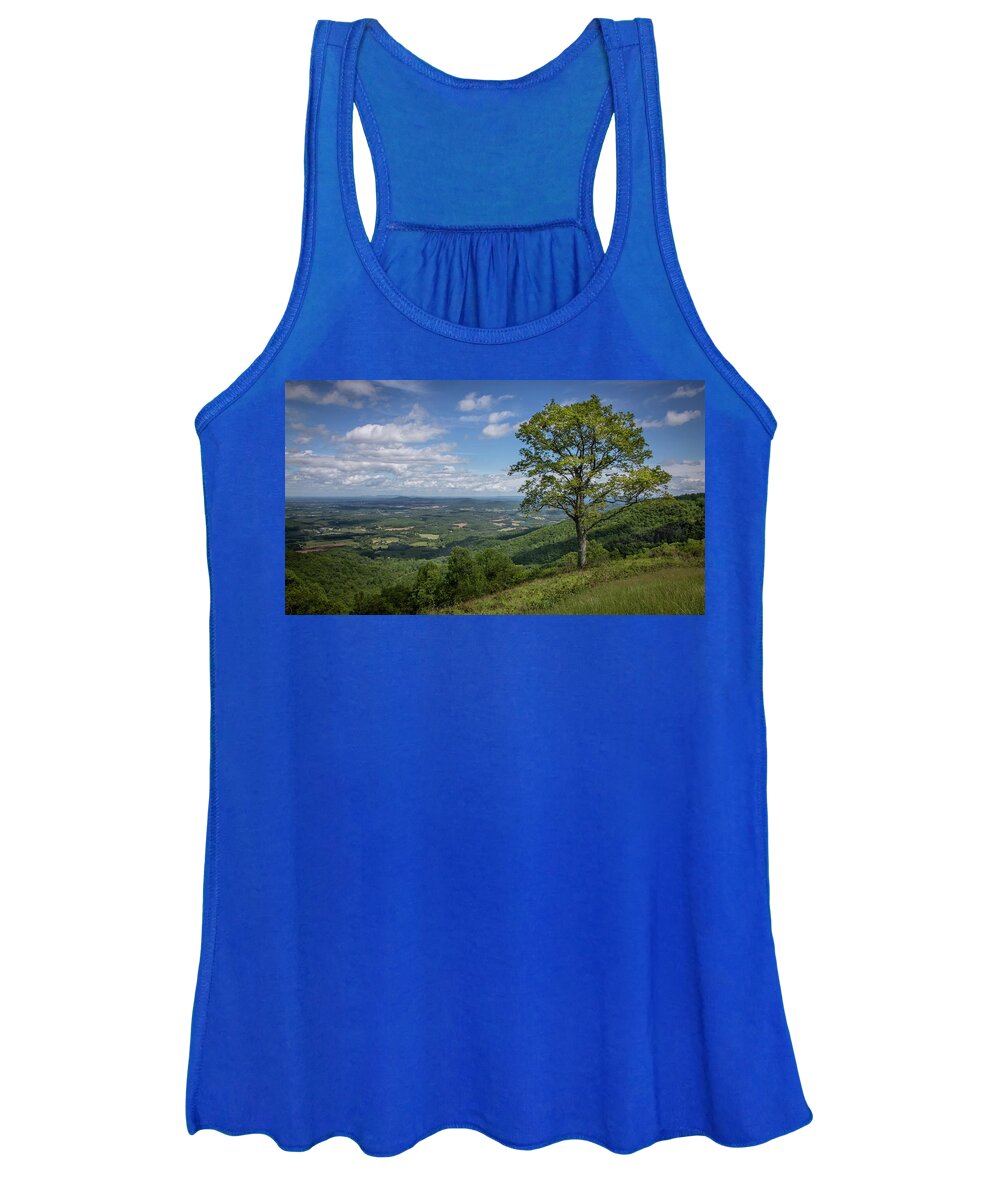 Virginia Women's Tank Top featuring the photograph Blue Ridge Parkway Scenic View by James Woody