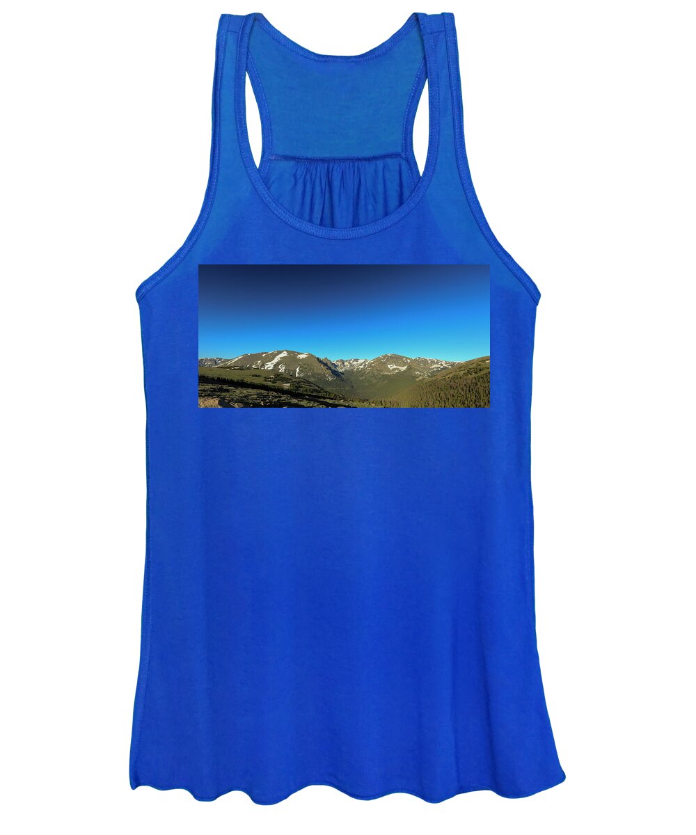Rocky Women's Tank Top featuring the photograph Blue Skys Over the Rockies by Sean Allen
