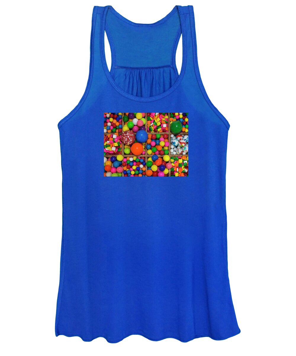 Jigsaw Puzzle Women's Tank Top featuring the photograph Bubble Mania by Carole Gordon