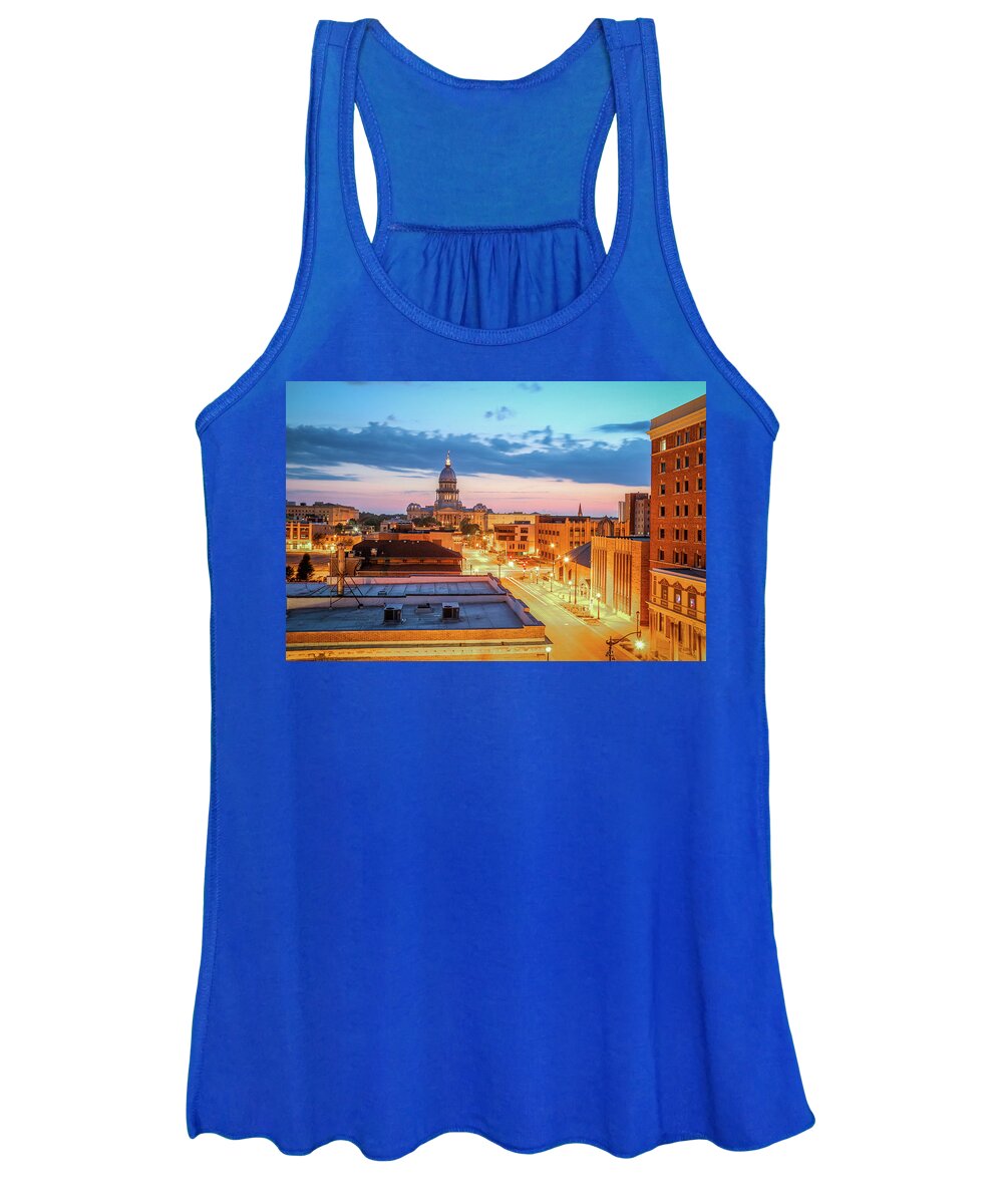  Women's Tank Top featuring the photograph Capital Sunset by Tony HUTSON