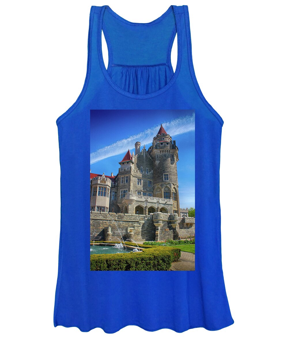 Casa Loma Castle In Toronto Women's Tank Top featuring the photograph Casa Loma Castle in Toronto 04 by Carlos Diaz