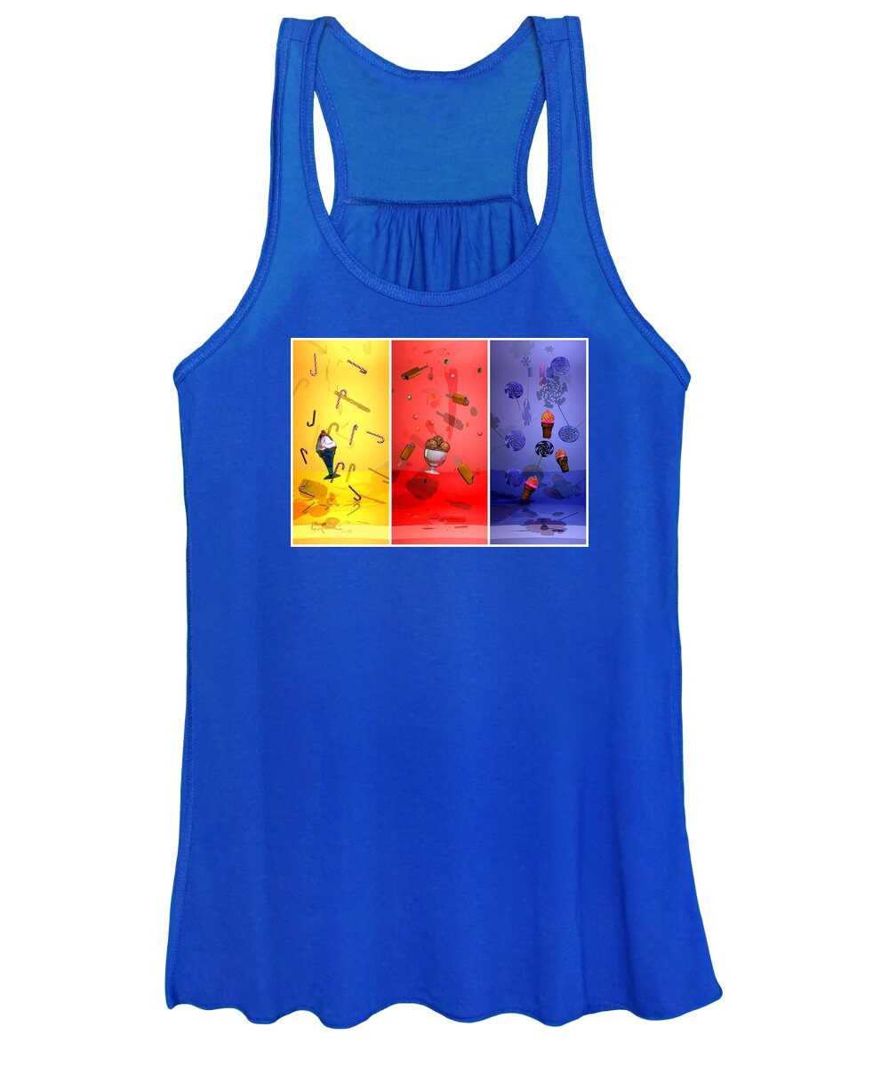 Christmas Women's Tank Top featuring the digital art Christmas - Aussie Style by Andrei SKY